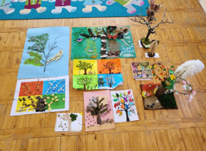 Międzyprzedszkolny konkurs plastyczny "Drzewo w czterech porach roku"